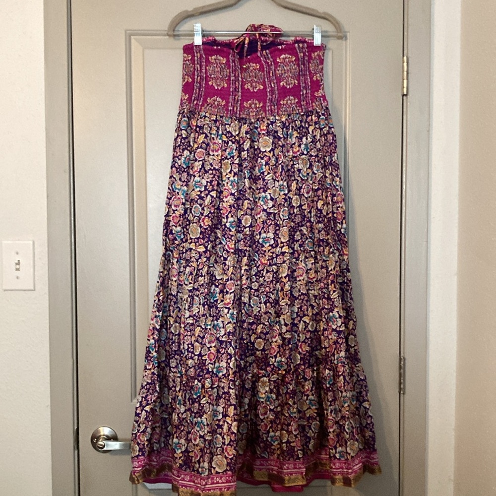 Anthropologie| Maeve |Fall Daleka Purple Silk Dress | Sz Medium NWT - Picture 6 of 11